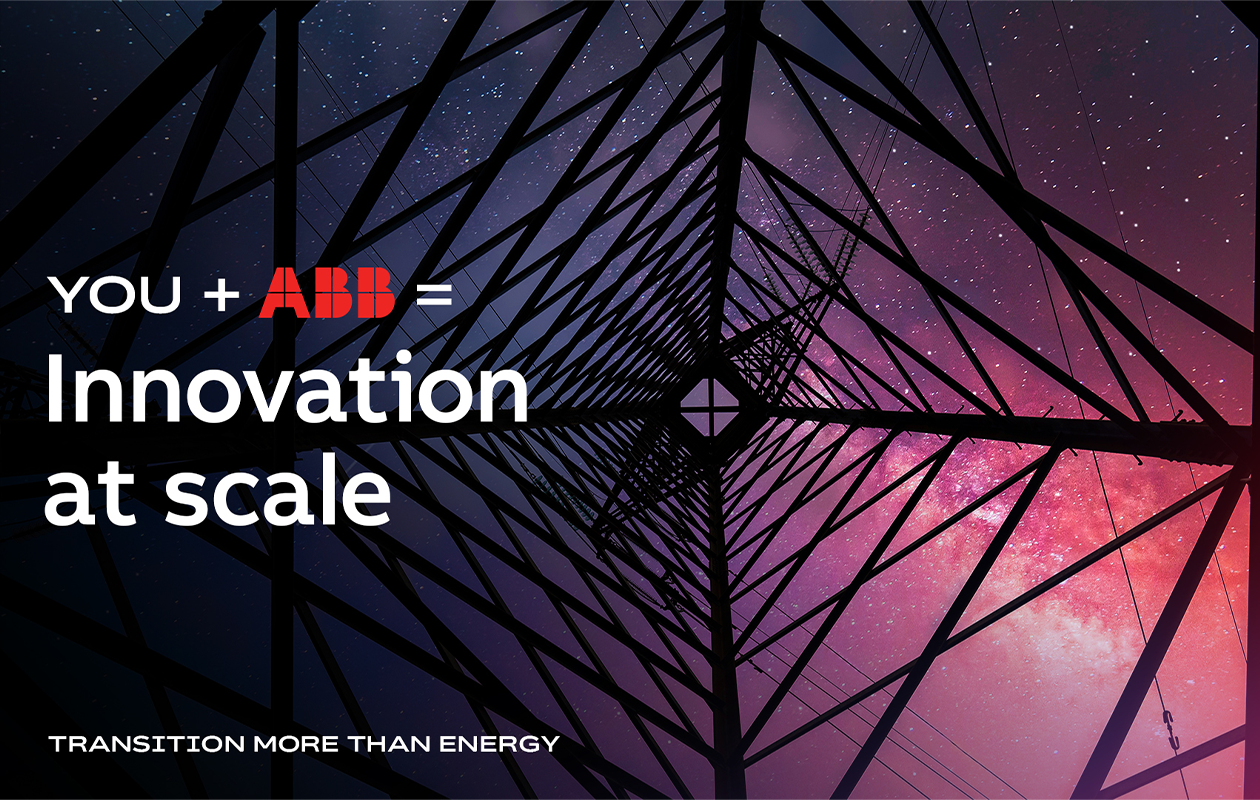 ABB You plus ABB equals innovation at scale pylon visual